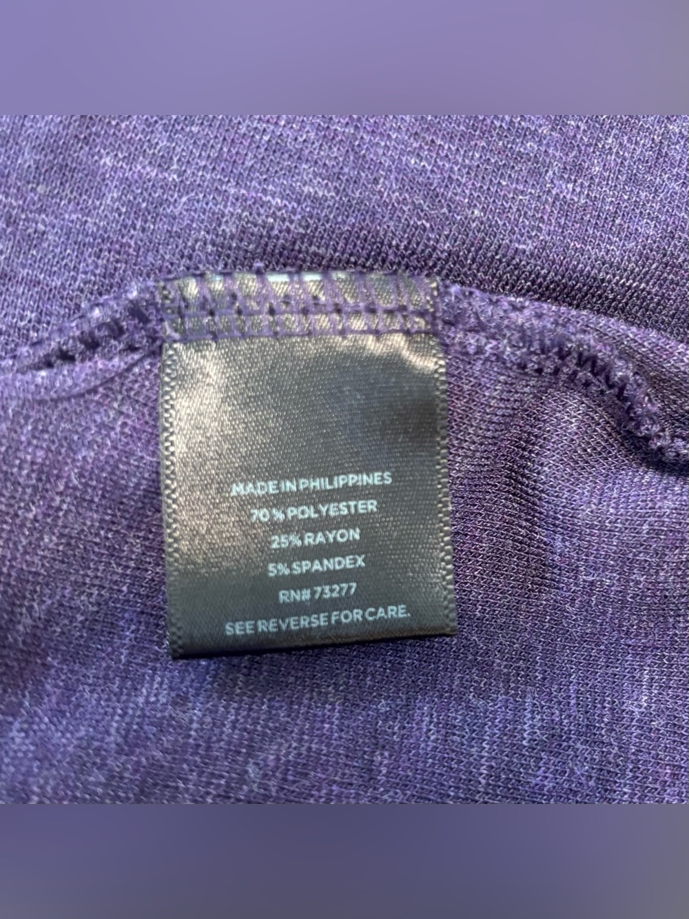 Simply Vera Vera Wang Deep Purple Floral Burnout Tank, Women Sz M, Sleeveless - Picture 10 of 13